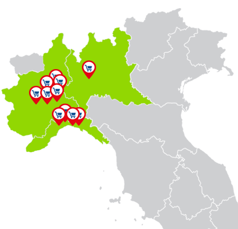 Mappa - punti vendita